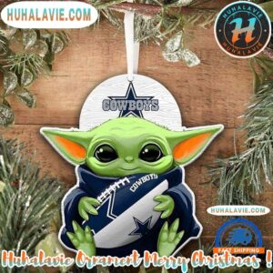 NFL Dallas Cowboys Special x Baby Yoda Star Wars Movies Christmas Gifts Tree Decorations 2025 Ornament