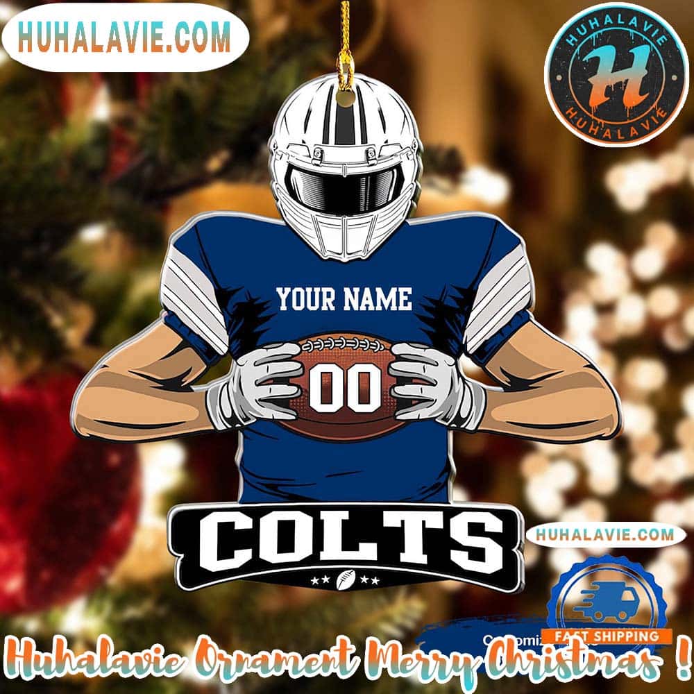 NFL Indianapolis Colts Special Football Game Player Christmas 2025 Tree Decoration Ornament NFL Indianapolis Colts Special Football Game Player Christmas 2025 Tree Decoration Ornament
