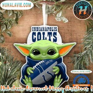 NFL Indianapolis Colts Special x Baby Yoda Star Wars Movies Christmas 2025 Tree Decoration Ornament