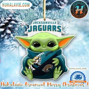 NFL Jacksonville Jaguars Special x Baby Yoda Star Wars Movies Christmas 2025 Tree Decoration Ornament