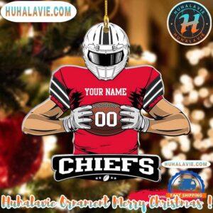 NFL Kansas City Chiefs Special Football Game Player Xmas 2025 Holiday Ornament