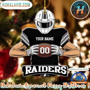 NFL Las Vegas Raiders Special Football Game Player Xmas 2025 Holiday Ornament
