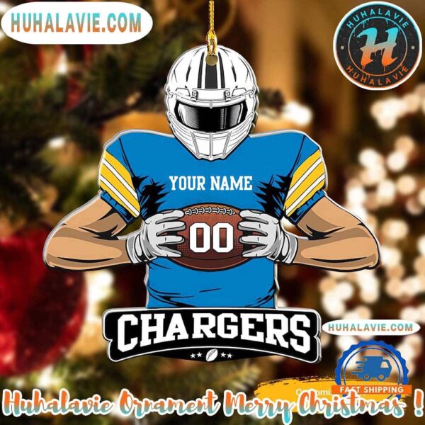 NFL Los Angeles Chargers Special Football Game Player Xmas 2025 Holiday Ornament