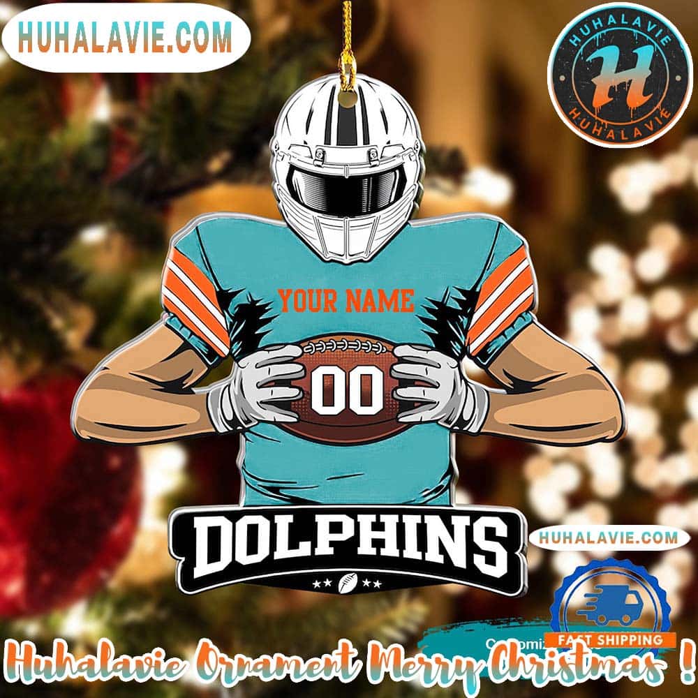 NFL Miami Dolphins Special Football Game Player Personalized Christmas 2025 Tree Decoration Holiday Christmas Ornament NFL Miami Dolphins Special Football Game Player Personalized Christmas 2025 Tree Decoration Holiday Christmas Ornament