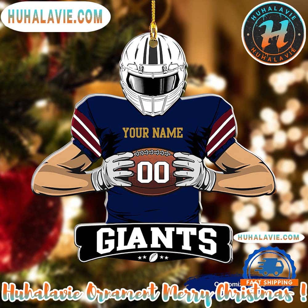 NFL New York Giants Special Football Game Player Xmas 2025 Personalized Holiday Ornament NFL New York Giants Special Football Game Player Xmas 2025 Personalized Holiday Ornament