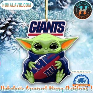 NFL New York Giants Special x Baby Yoda Star Wars Movies Xmas 2025 Personalized Holiday Ornament