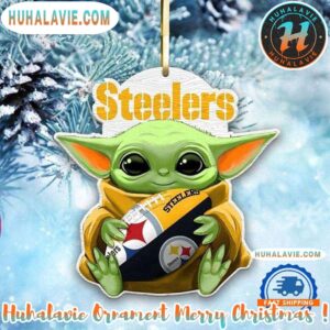 NFL Pittsburgh Steelers Special x Baby Yoda Star Wars Movies Xmas 2025 Personalized Holiday Ornament