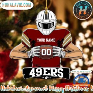 NFL San Francisco 49ers Special Football Game Player Xmas 2025 Collectors Edition Ornament
