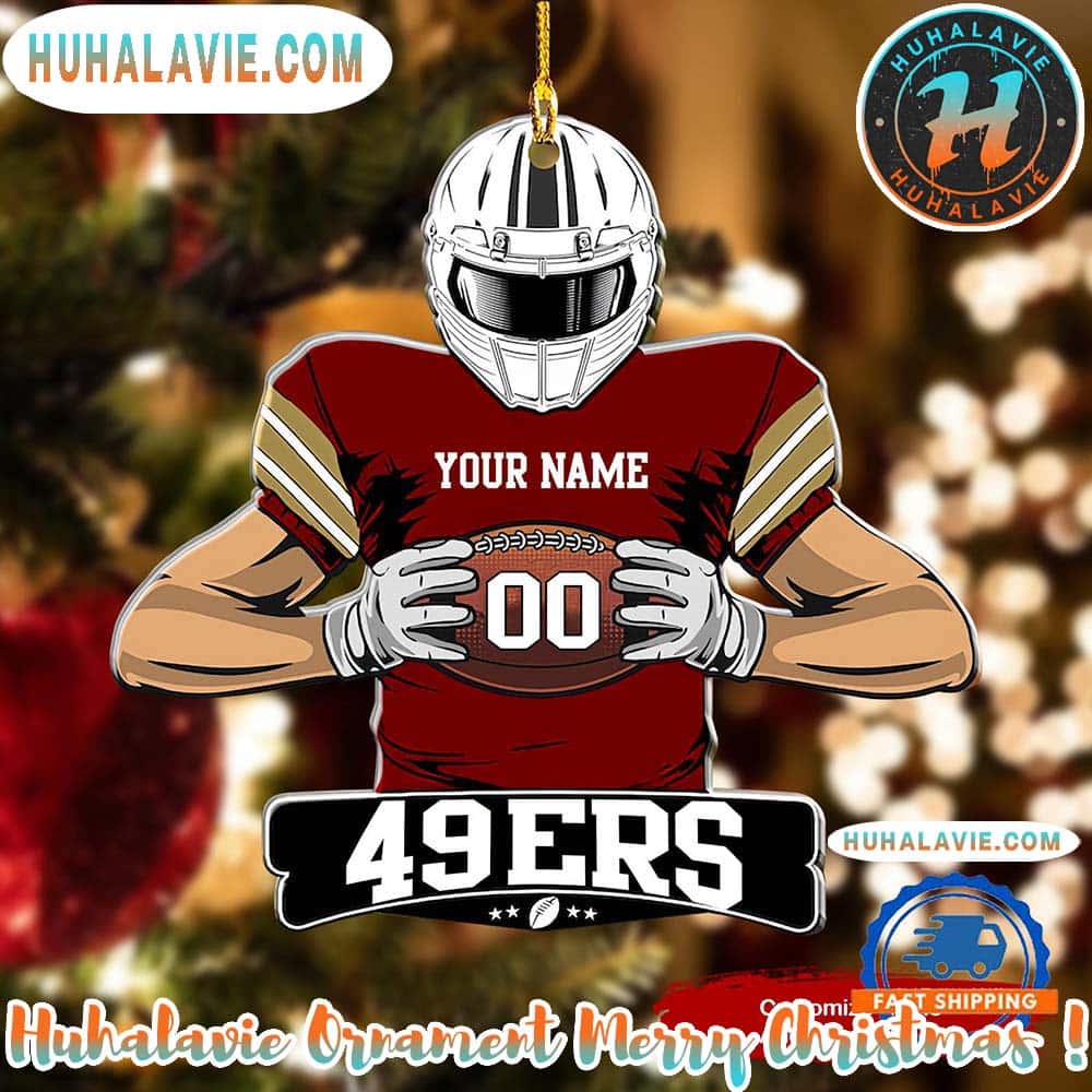 NFL San Francisco 49ers Special Football Game Player Xmas 2025 Collectors Edition Ornament NFL San Francisco 49ers Special Football Game Player Xmas 2025 Collectors Edition Ornament