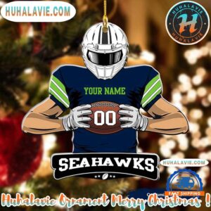 NFL Seattle Seahawks Special Football Game Player Xmas 2025 Collectors Edition Ornament