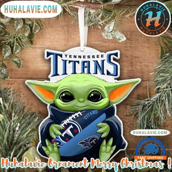 NFL Tennessee Titans Special x Baby Yoda Star Wars Movies Christmas 2025 Family Memory Ornament