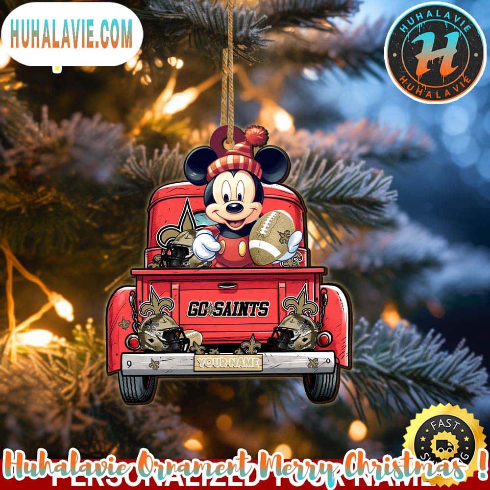New Orleans Saints NFL x Mickey Mouse Ornament Christmas 2025 Family Memory Ornament New Orleans Saints NFL x Mickey Mouse Ornament Christmas 2025 Family Memory Ornament