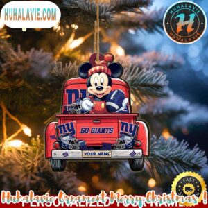 New York Giants NFL x Mickey Mouse Ornament Christmas 2025 Family Memory Ornament