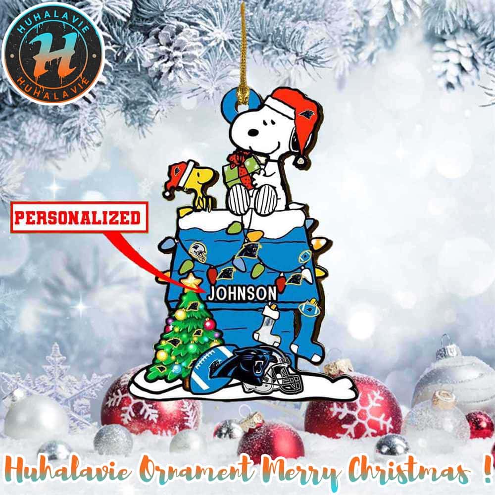 Snoopy x Carolina Panthers NFL Personalized Christmas 2025 Tree Decoration Holiday Christmas Ornament Snoopy x Carolina Panthers NFL Personalized Christmas 2025 Tree Decoration Holiday Christmas Ornament