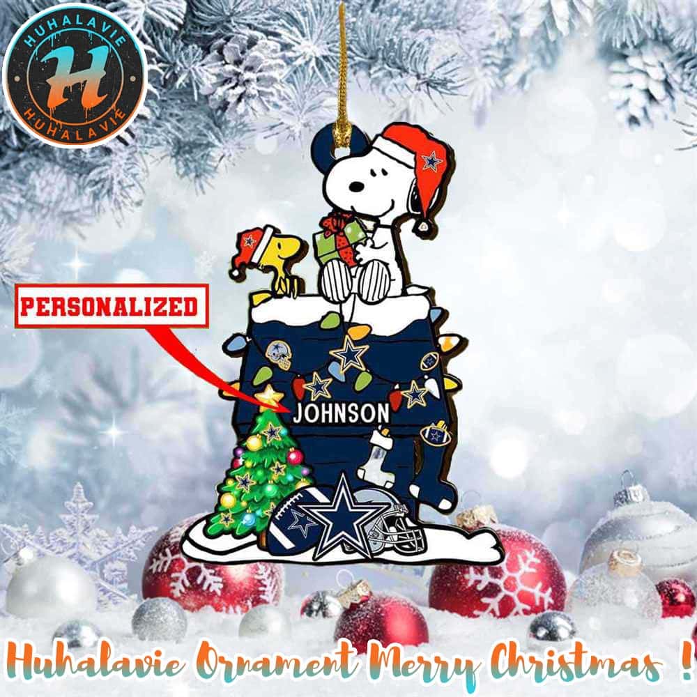 Snoopy x Dallas Cowboys NFL Personalized Christmas 2025 Tree Decoration Holiday Christmas Ornament Snoopy x Dallas Cowboys NFL Personalized Christmas 2025 Tree Decoration Holiday Christmas Ornament