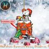Snoopy x Detroit Lions NFL Personalized Christmas 2025 Tree Decoration Holiday Christmas Ornament