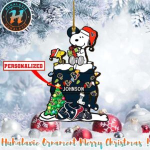 Snoopy x Houston Texans NFL Xmas 2025 Personalized Holiday Ornament