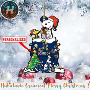 Snoopy x Indianapolis Colts NFL Xmas 2025 Personalized Holiday Ornament