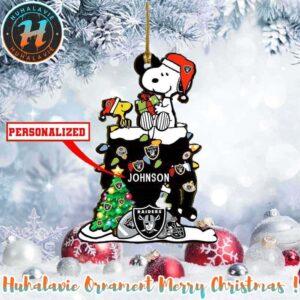 Snoopy x Las Vegas Raiders NFL Xmas 2025 Holiday Ornament
