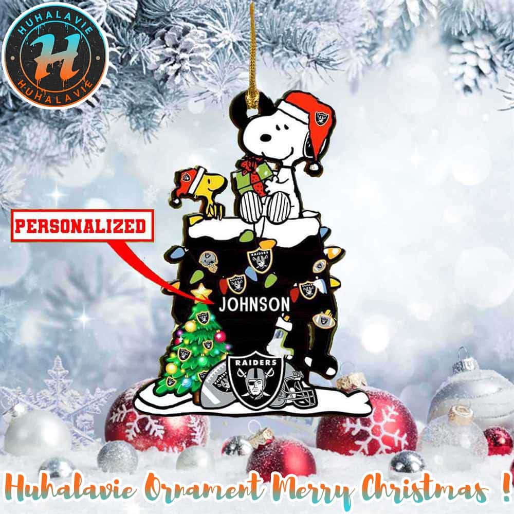 Snoopy x Las Vegas Raiders NFL Xmas 2025 Holiday Ornament Snoopy x Las Vegas Raiders NFL Xmas 2025 Holiday Ornament