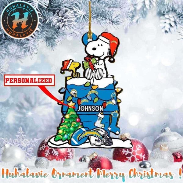 Snoopy x Los Angeles Chargers NFL Xmas 2025 Holiday Ornament