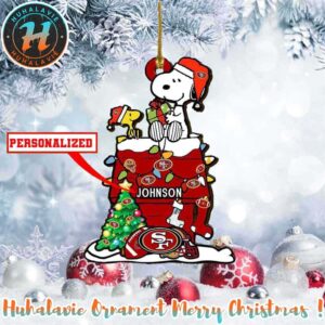 Snoopy x San Francisco 49ers NFL Xmas 2025 Holiday Ornament