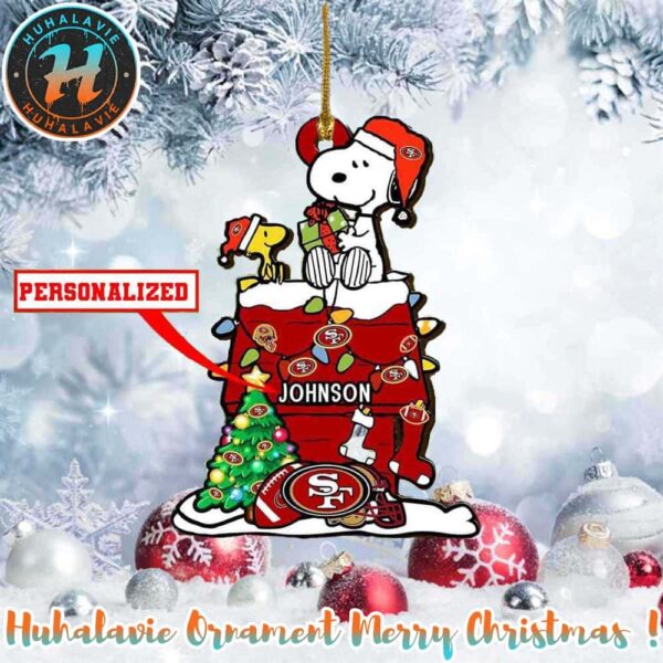 Snoopy x San Francisco 49ers NFL Xmas 2025 Holiday Ornament