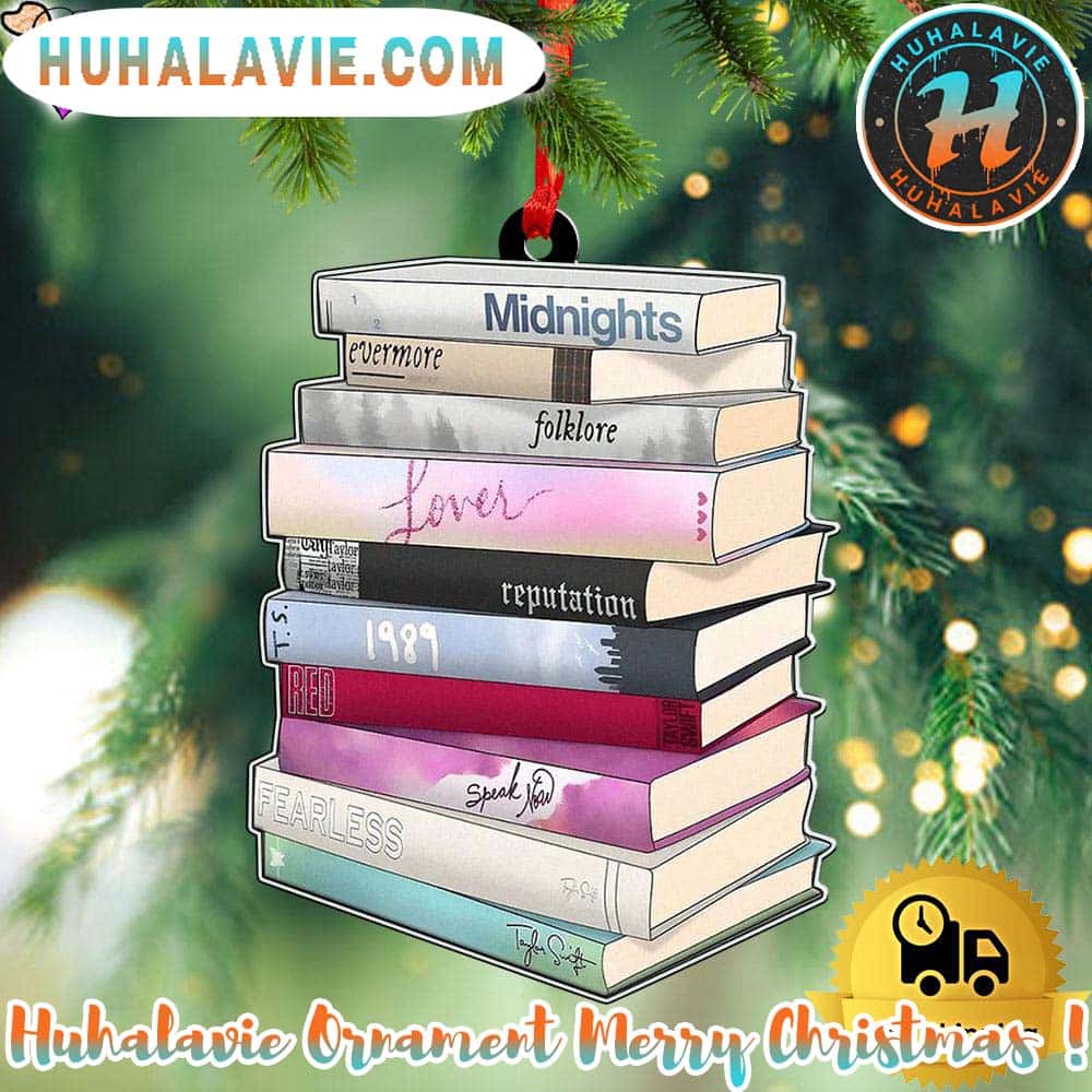 Taylor Swift Album Cover Book Ornament Custom Your Family Name 2025 Taylor Swift Album Cover Book Ornament Custom Your Family Name 2025
