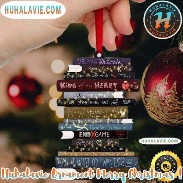 Taylor Swift Christmas Ornament Taylor Albums As Books Custom Swiftie Fan Gifts 2025 Christmas Ornament