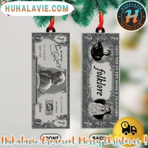 Taylor Swift Folklore Album Personalized Christmas 2025 Tree Decoration Holiday Christmas Ornament