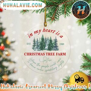 Taylor Swift In My Beart Is A Christmas Tree Farm Xmas 2025 Holiday Ornament