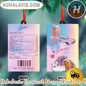 Taylor Swift Love Ticket Personalized Christmas 2025 Tree Decoration Holiday Christmas Ornament