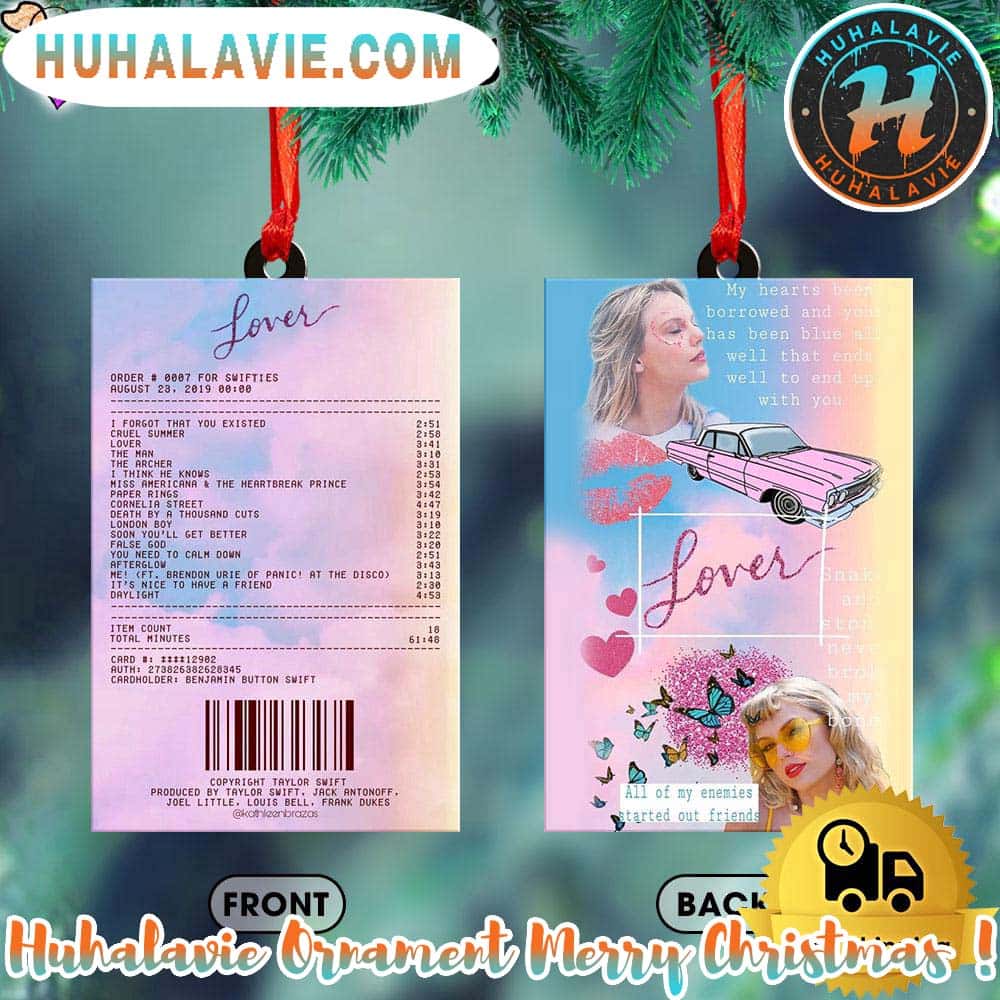 Taylor Swift Love Ticket Personalized Christmas 2025 Tree Decoration Holiday Christmas Ornament Taylor Swift Love Ticket Personalized Christmas 2025 Tree Decoration Holiday Christmas Ornament