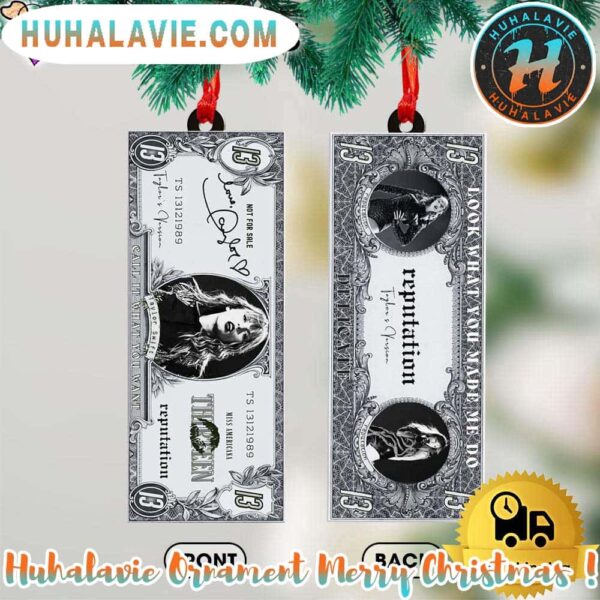 Taylor Swift Reputation Album Christmas Gifts Tree 2025 Decorations Ornament