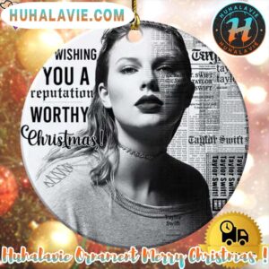 Taylor Swift Wishing You A Reputation Worthy Christmas 2025 Family Memory Ornament