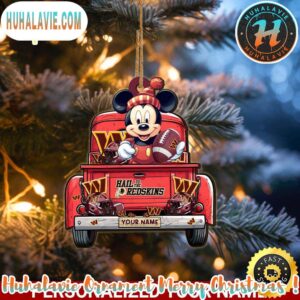 Washington Commanders NFL x Mickey Mouse Ornament Christmas 2025 Family Memory Ornament