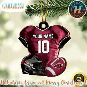 Arizona Cardinals NFL Sport Ornament Custom Name And Number Christmas 2025 Tree Decoration Ornament