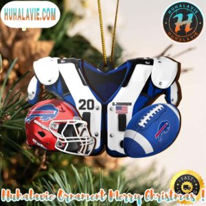 Buffalo Bills NFL Sport Ornament Custom Your Name And Number Christmas 2025 Tree Decoration Ornament