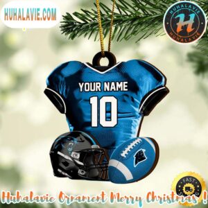 Carolina Panthers NFL Sport Ornament Custom Name And Number Christmas 2025 Tree Decoration Ornament