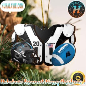 Carolina Panthers NFL Sport Ornament Custom Your Name And Number Christmas 2025 Tree Decoration Ornament