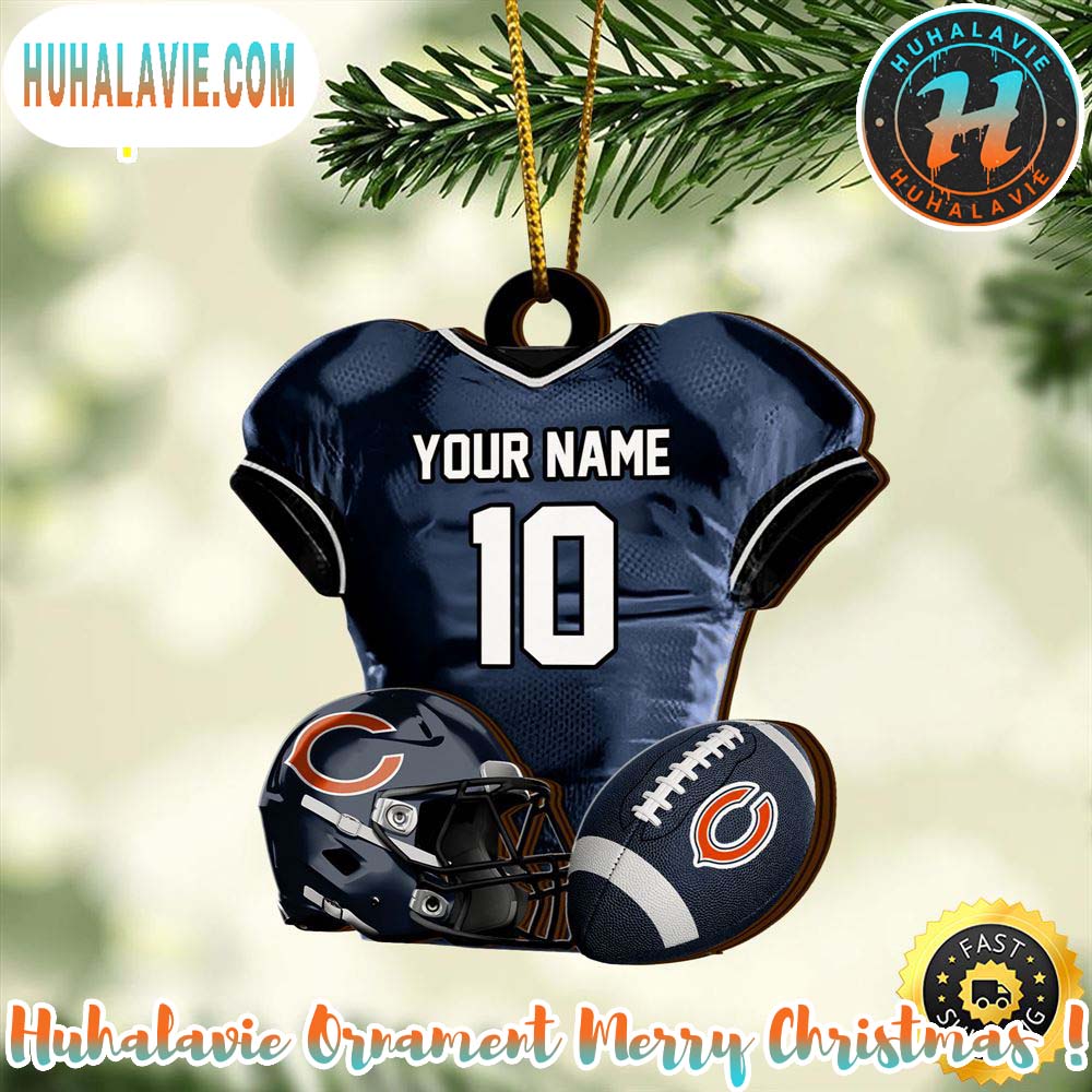 Chicago Bears NFL Sport Ornament Custom Name And Number Christmas 2025 Tree Decoration Ornament Chicago Bears NFL Sport Ornament Custom Name And Number Christmas 2025 Tree Decoration Ornament