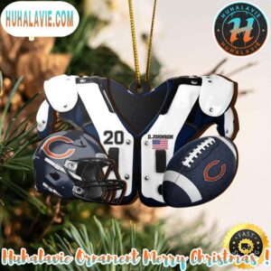 Chicago Bears NFL Sport Ornament Custom Your Name And Number Christmas 2025 Tree Decoration Ornament