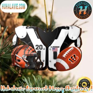 Cincinnati Bengals NFL Sport Ornament Custom Your Name And Number Christmas 2025 Tree Decoration Ornament