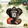 Cleveland Browns NFL Sport Ornament Custom Your Name And Number Christmas 2025 Tree Decoration Ornament