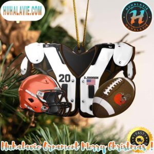 Cleveland Browns NFL Sport Ornament Custom Your Name And Number Christmas 2025 Tree Decoration Ornament