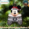 Custom Name NFL Kansas City Chiefs Football Mickey Mouse Glove Christmas Ornament 2025