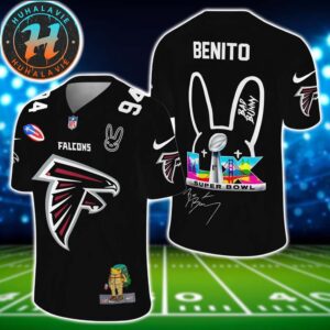 NFL Atlanta Falcons Super Bowl LX x Bad Bunny Benito 94 Gift For Fan Football Jersey