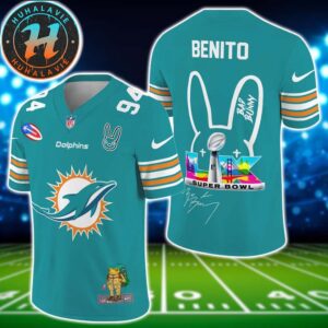 NFL Miami Dolphins Super Bowl LX x Bad Bunny Benito 94 Gift For Fan Football Jersey
