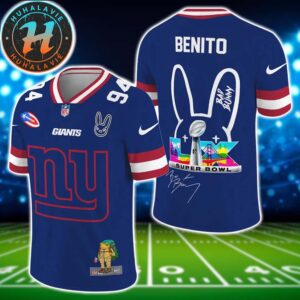 NFL New York Giants Super Bowl LX x Bad Bunny Benito 94 Gift For Fan Football Jersey