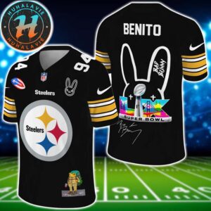 NFL Pittsburgh Steelers x Bad Bunny Benito 94 Super Bowl LX Gift For Fan Football Jersey